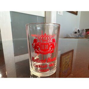 Holland House Glass Cocktail Jigger 1.5 oz Red Markings                    66-10